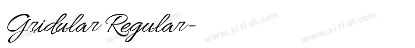 Gridular Regular字体转换 Gridular Regular字体转换